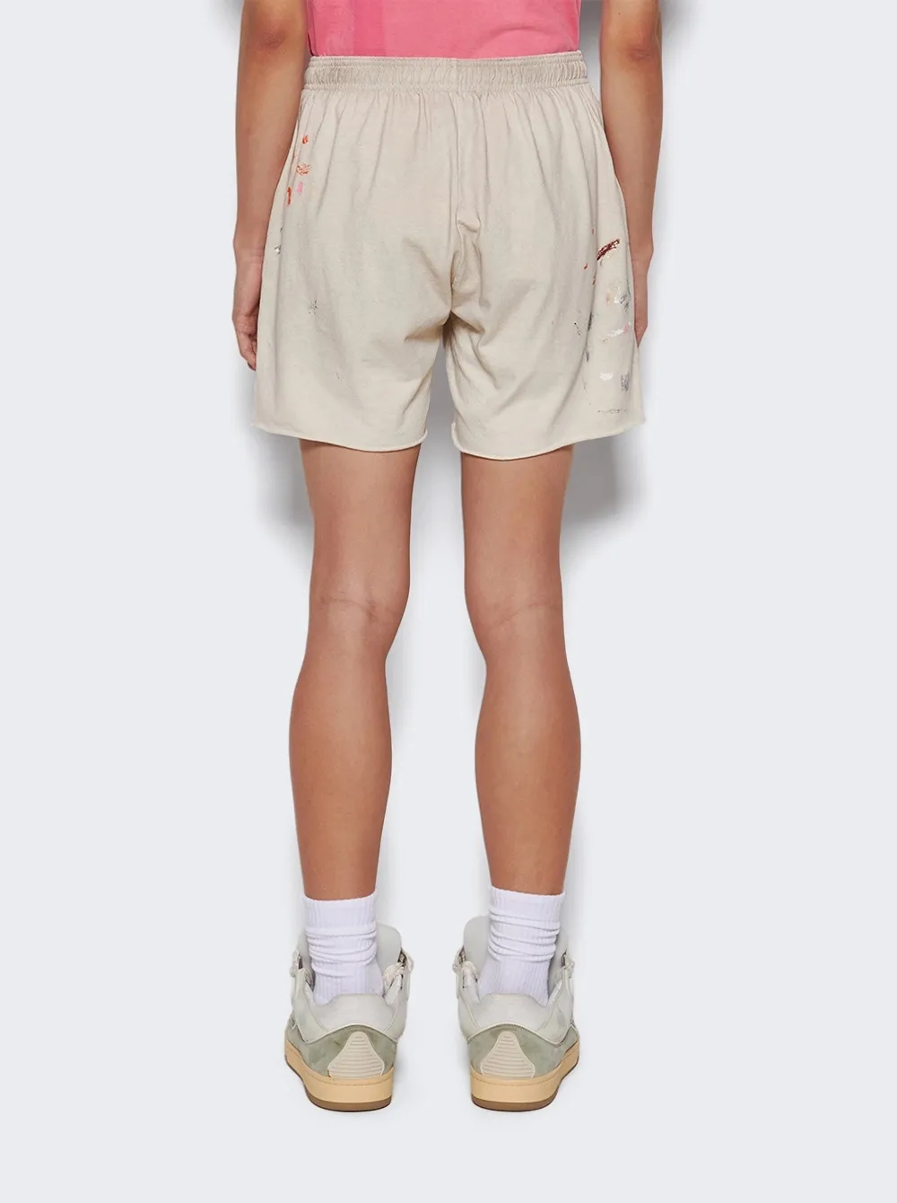 Heavy craftsmanship, the first choice for American boys in summer GALLERY DEPT. INSOMNIA SHORTS/WHITE English mud-dyed and ink-splashed shorts, off-white S-XL, super comfortable and breathable fabric, frees the lower body, heavy wash, mud-dyed and distressed, super complex ink-splashed graffiti
